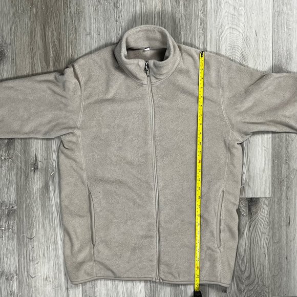 Uniqlo Brown Medium Fleece Zip Up Jacket - Picture 5 of 6
